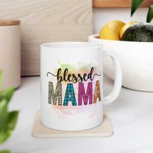 MD Blessed Mama Ceramic Mug - Perfect Gift for Mother\'s Day and Every Occasion