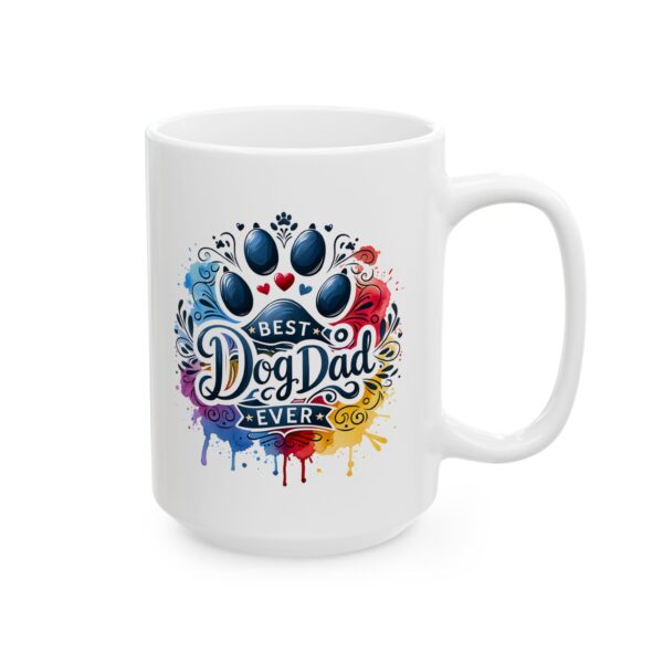 f d Colorful \"Best Dad\" Ceramic Mug - Perfect Gift for Father\'s Day, Birthdays, and Any Occasion - Image 2