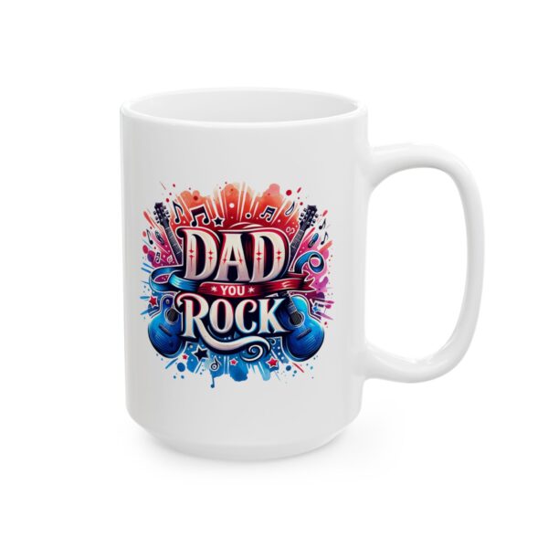 fd Colorful Guitar Splash Ceramic Mug - Perfect for Music Lovers - Image 2