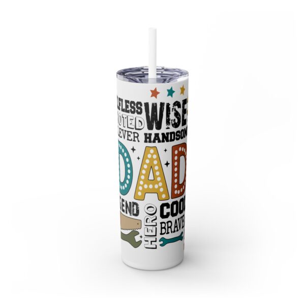 fd Inspirational Dad Tumbler with Straw - 20oz Travel Mug for Fathers, Perfect Gift for Dads