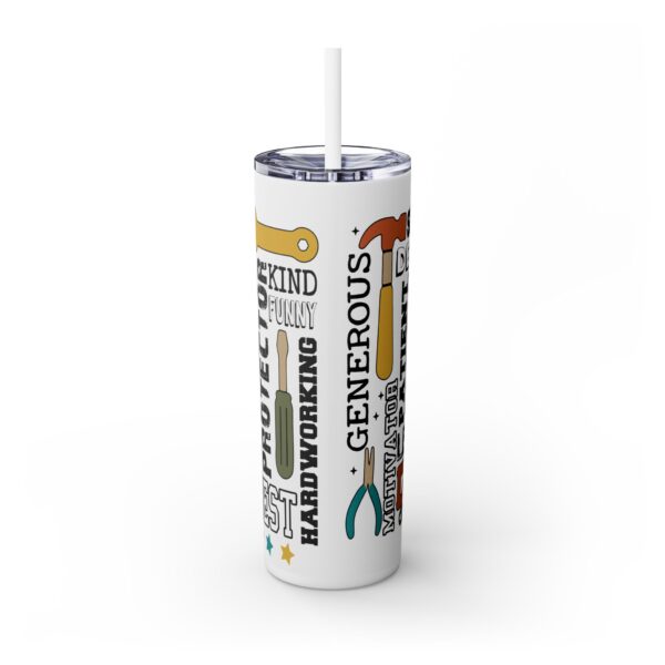fd Inspirational Dad Tumbler with Straw - 20oz Travel Mug for Fathers, Perfect Gift for Dads - Image 4