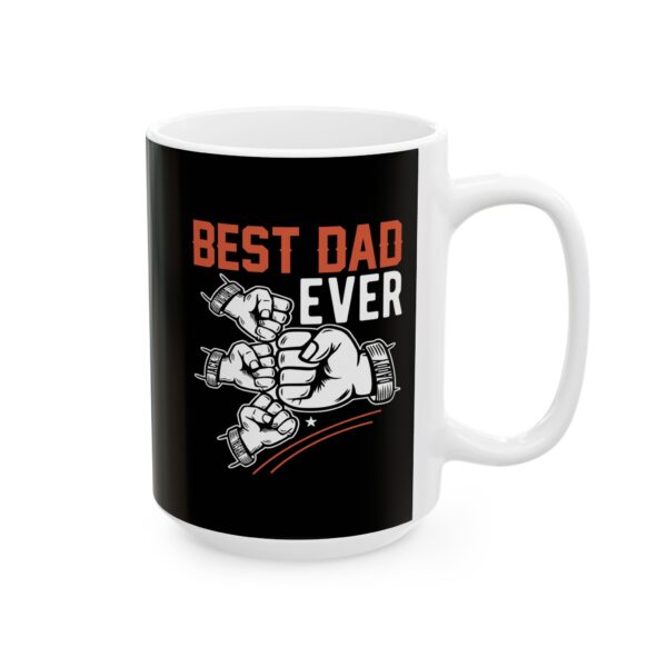 fd Best Dad Ever Ceramic Mug - Perfect Gift for Father’s Day, Birthdays & Everyday Use - Image 3