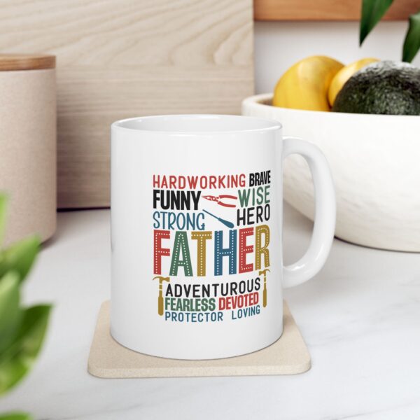 fd Hero Dad Ceramic Mug - Perfect Father\'s Day Gift - Image 9