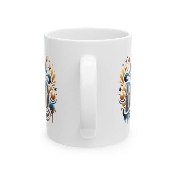 fd Artistic Ceramic Mug - Colorful Design for Coffee and Tea Lovers - Image 2