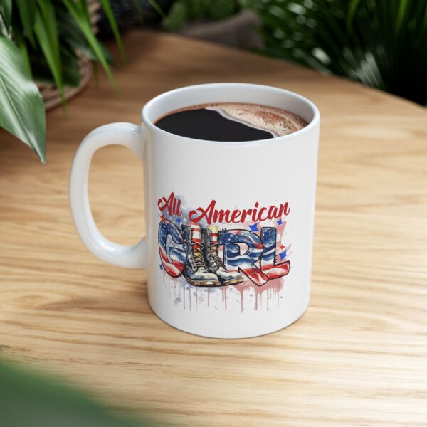 All American Coffee Mug - Patriotic 11oz & 15oz Ceramic Cup