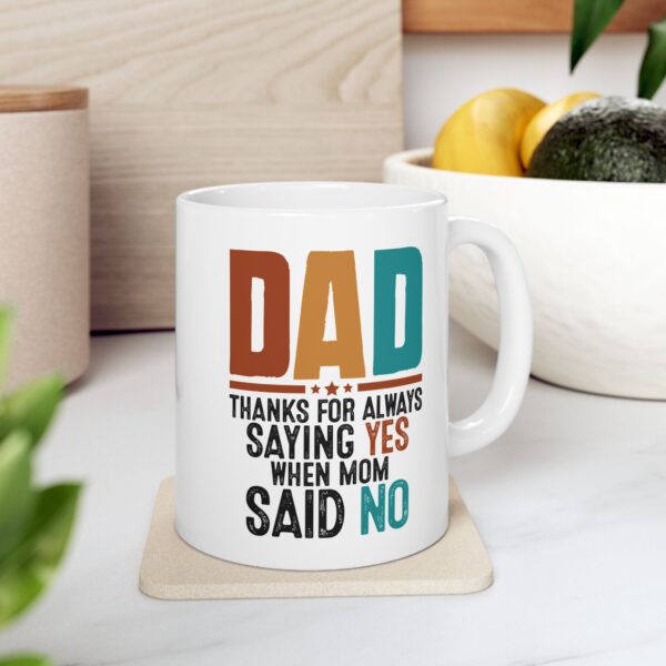 fd Dad Thanks for Always Being My Hero Ceramic Mug - Perfect Gift for Father\'s Day