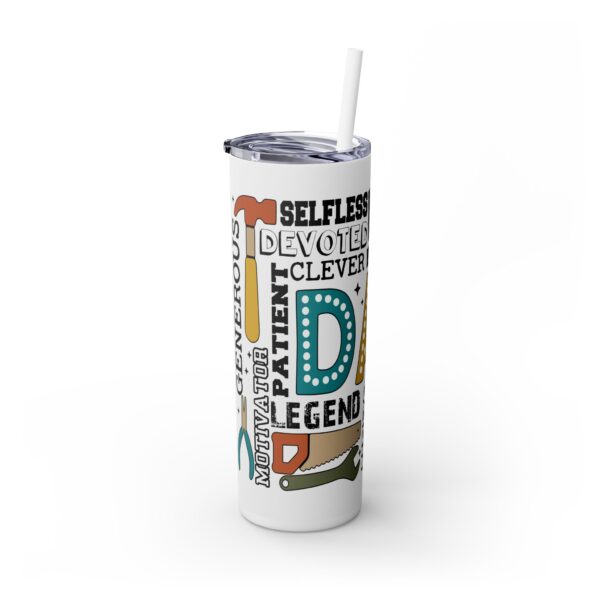 fd Inspirational Dad Tumbler with Straw - 20oz Travel Mug for Fathers, Perfect Gift for Dads - Image 2